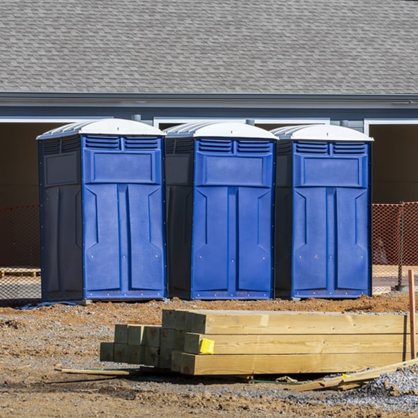 how often are the portable restrooms cleaned and serviced during a rental period in Sandyston New Jersey